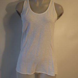 NWT Womens Twenty5A White Sleeveless T-Shirt Tank Top OS *